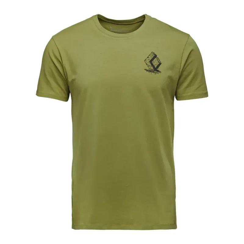 Black Diamond Boulder SS Tee Camp Green Billig