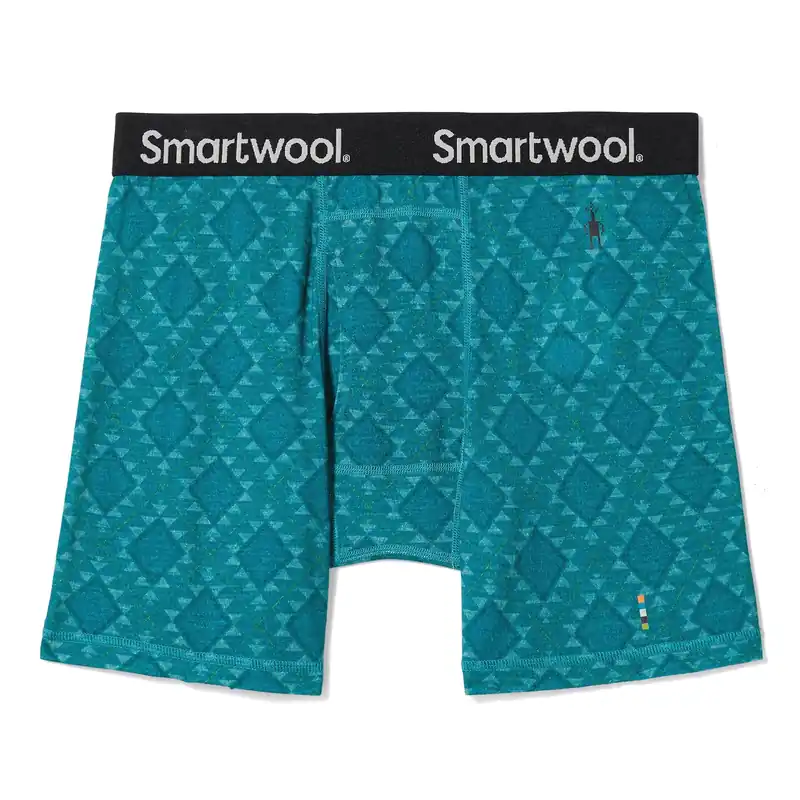Markenprodukt Smartwool Print Boxer Brief Deep Lake
