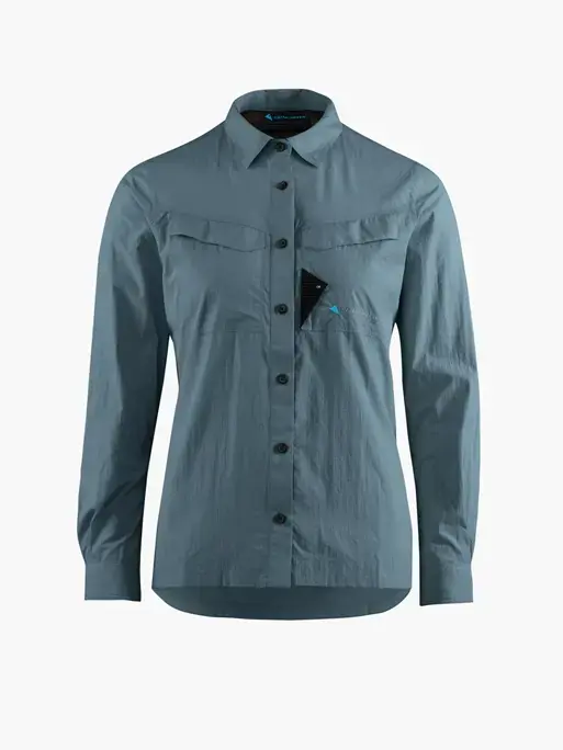 Klättermusen Syn LS Shirt W Thistle Blue Billig