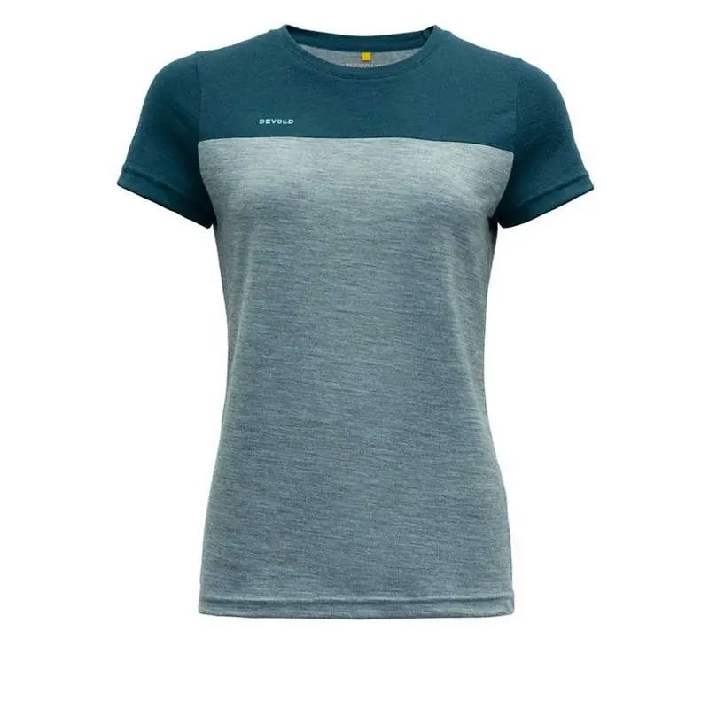 Letzte Chance Devold Norang Merino 150 Tee-W-Pond/Cameo Mel