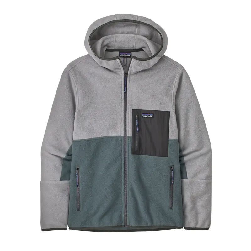 Patagonia Microdini Hoody Nouveau Green/Salt Grey Heißes Angebot