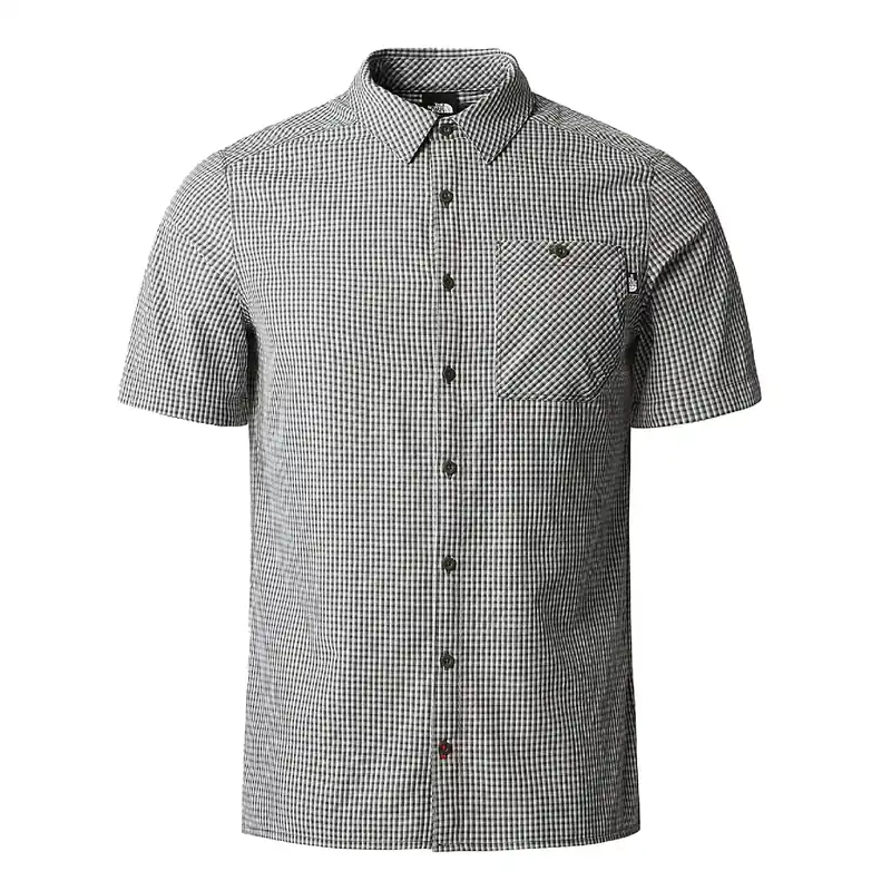 Direkt Vom Hersteller The North Face Mens SS Hypress Shirt - Taupe Green Plaid