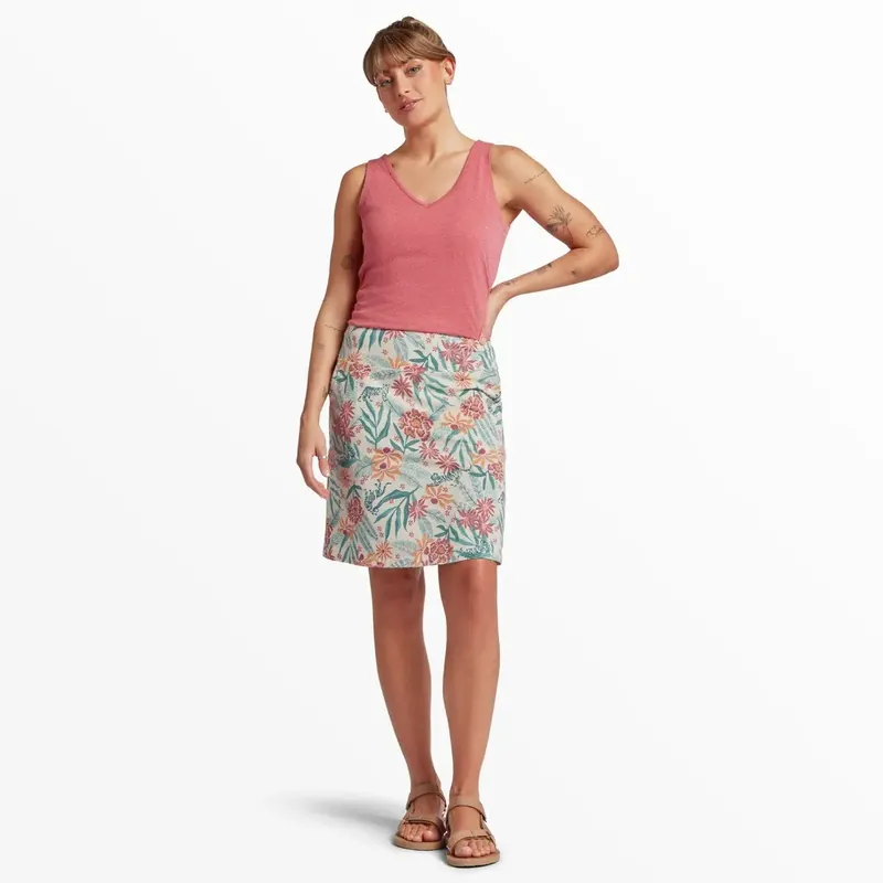 Solange Der Vorrat Reicht Sherpa Adventure Gear Padma Pull On Skirt Peetho Tiger Floral