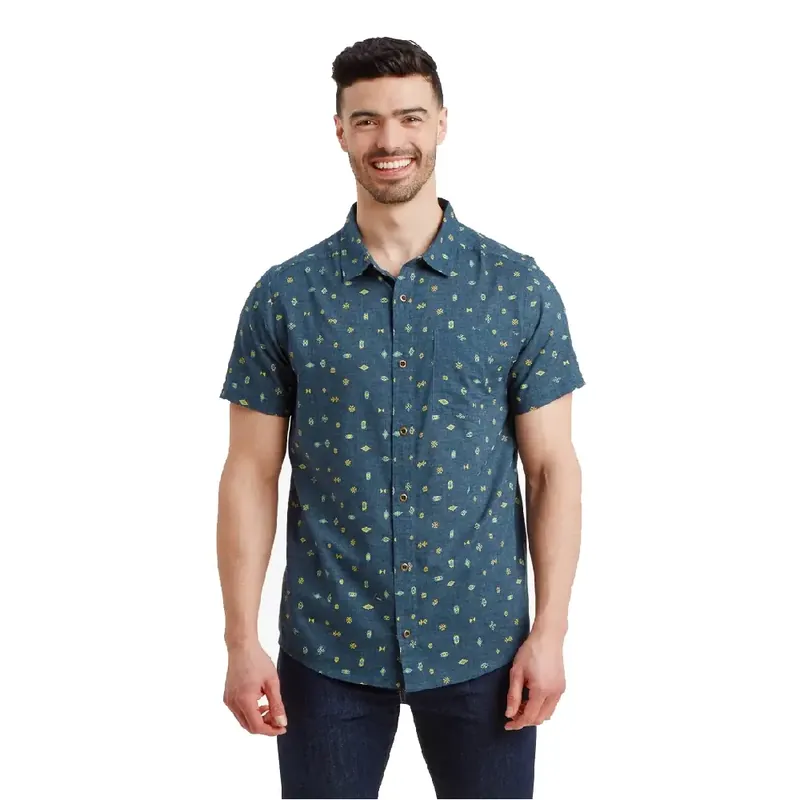 Preiswert Sherpa Adventure Gear Bhutan Geo SS Shirt Neelo Blue