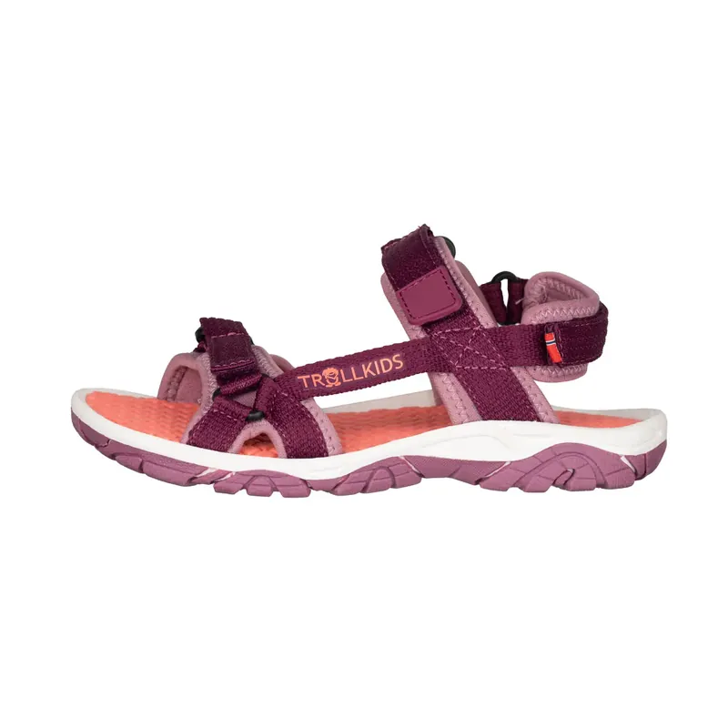 Kracherpreis Trollkids Kids Oslofjord Sandal Mulberry/Orchid