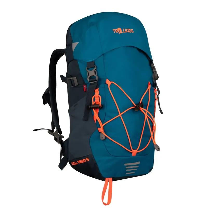 Neu Trollkids Fjell Trekker 15L Blue/Navy/Orange 35X24X14