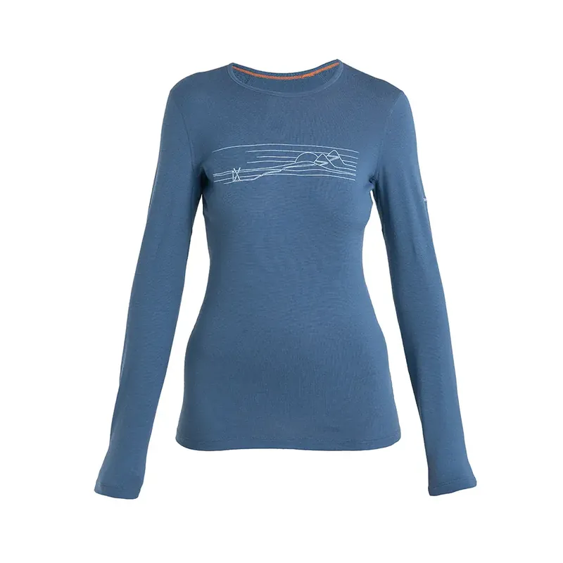 Preisreduziert Icebreaker 200 Oasis LS Ski Stripes W Dawn