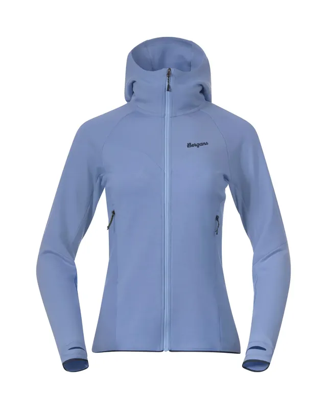 Bergans Tind Merino Hood Jkt-W-Blueberry Nur Für Kurze Zeit