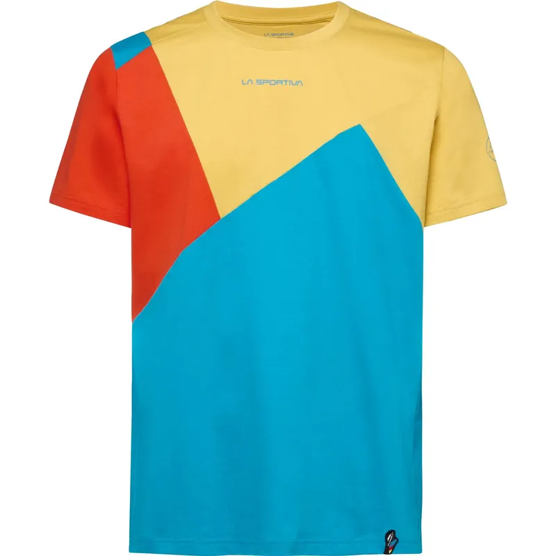 La Sportiva Dude T-Shirt Tropical Blue/Bamboo Neue Kollektion