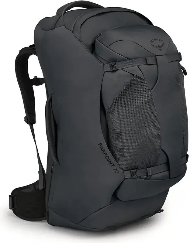Rabatt Osprey Farpoint 70 - tunnel vision grey