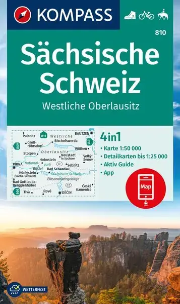 Kompass-Verlag Wanderkarte Sächsische Schweiz Knallerangebot