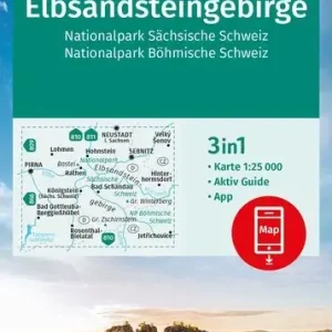 Abverkauf Kompass-Verlag WK Elbsandsteingebirge,NP Sächsische Schweiz
