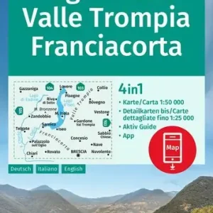 Begrenztes Angebot Kompass-Verlag Wanderkarte Lago d‘Iseo, Valle Trompia, Franciacorta