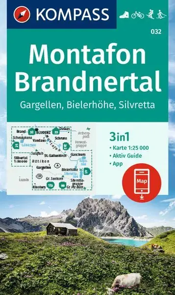 Bestpreis Kompass-Verlag Wanderkarte Montafon