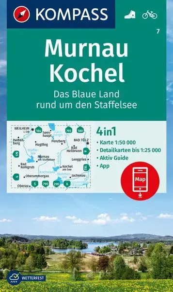 Kompass-Verlag Wanderkarte Murnau - Kochel Garantierte Lieferung