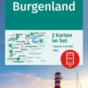 Aktuell Kompass-Verlag Wanderkarte Burgenland