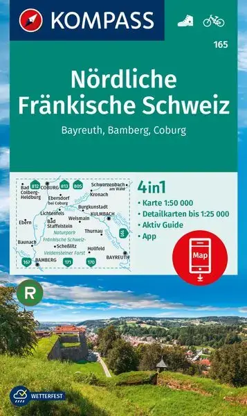 Direkt Vom Hersteller Kompass-Verlag WK 165 - Nördliche Fränkische Schweiz,Bayreuth