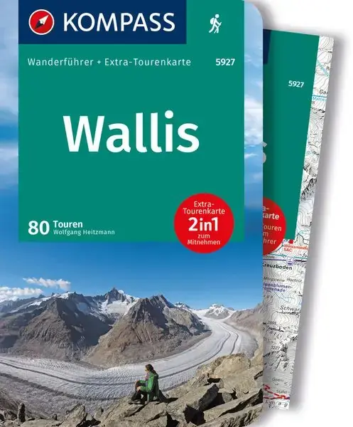 Kompass-Verlag Wanderführer Wallis, Oberwallis Neuheit