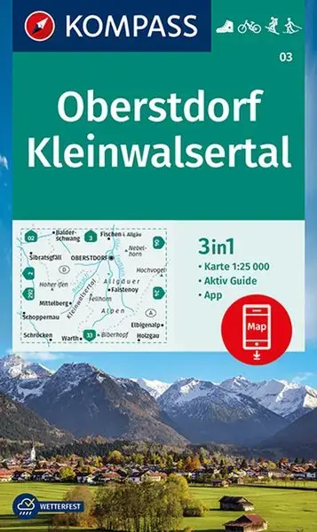 Saisonangebot Kompass-Verlag WK Oberstdorf,Kleinwalsertal