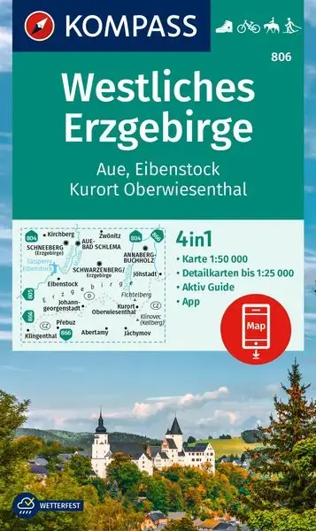 Kompass-Verlag WK Westliches Erzgebirge/Aue/Eibenstock Direktkauf