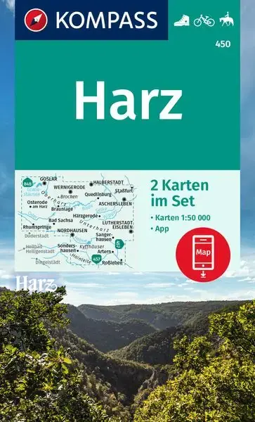Kompass-Verlag Wanderkarte Harz Günstig