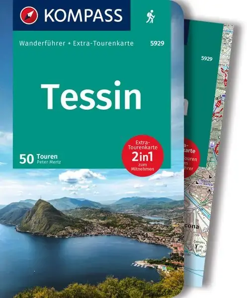 Kompass-Verlag Wanderführer Tessin 2in1 Neu