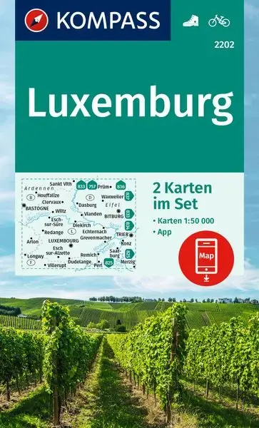 Kompass-Verlag WK 2202 Luxemburg Direktkauf