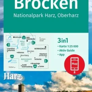 Top-Angebot Kompass-Verlag WK Brocken, Nationalpark Harz, Oberharz 1