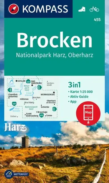 Top-Angebot Kompass-Verlag WK Brocken, Nationalpark Harz, Oberharz 1