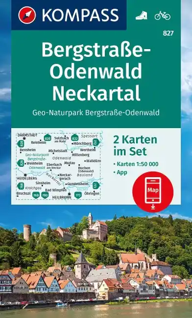 Must-Have Kompass-Verlag WK Bergstraße-Odenwald,Neckartal
