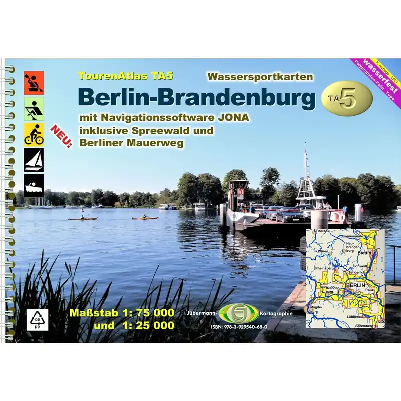 Jübermann TourenAtlas TA5 Berlin-Brandenburg Markenprodukt