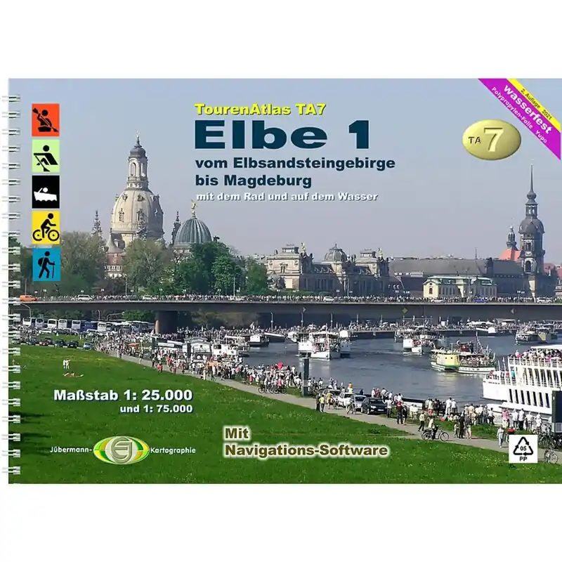 Sonderaktion Jübermann TourenAtlas TA7 Elbe 1