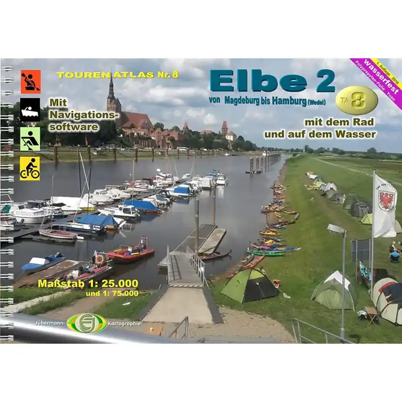 Jübermann TourenAtlas TA8 Elbe-2 Preisreduziert