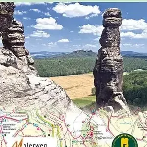 Sachsen Kartographie Sächsisch-Böhmische Schweiz Versand Am Gleichen Tag