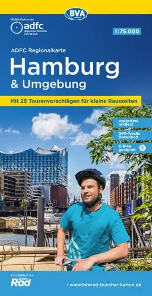 Direkt Vom Hersteller BVA BikeMedia Hamburg und Umgebung Fahrradkarte, Auflage 2020