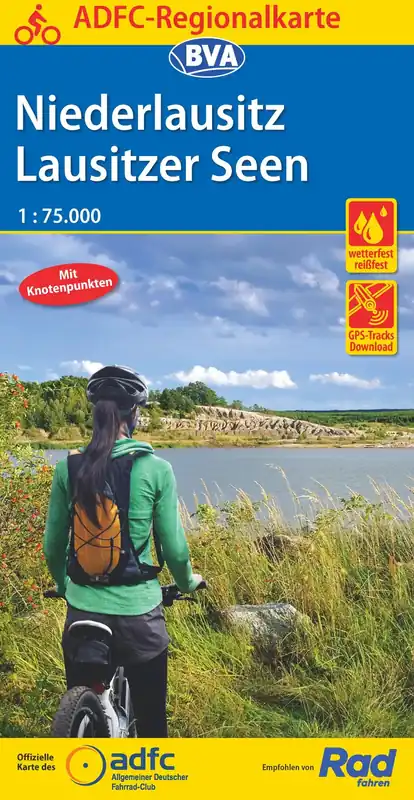 Neu BVA BikeMedia Niederlausitz / Lausitzer Seen Fahrradkarte