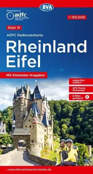 Saisonangebot BVA BikeMedia Rheinland / Eifel Fahrradkarte , Auflage 2019
