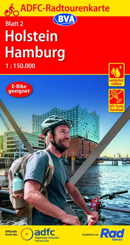 Beliebt BVA BikeMedia Holstein / Hamburg Fahrradkarte