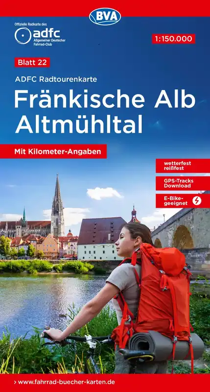 Kracherpreis BVA BikeMedia Fränkische Alb / Altmühltal Fahrradkarte