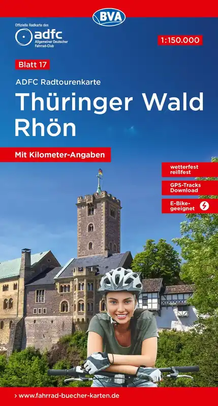 Mega-Angebot BVA BikeMedia Thüringer Wald / Rhön Fahrradkarte, Auflage 2020