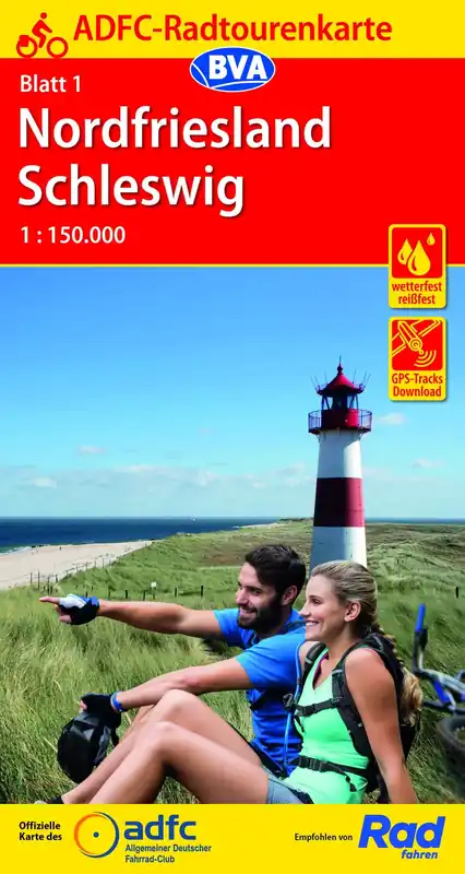 BVA BikeMedia Nordfriesland / Schleswig Fahrradkarte Online Kaufen