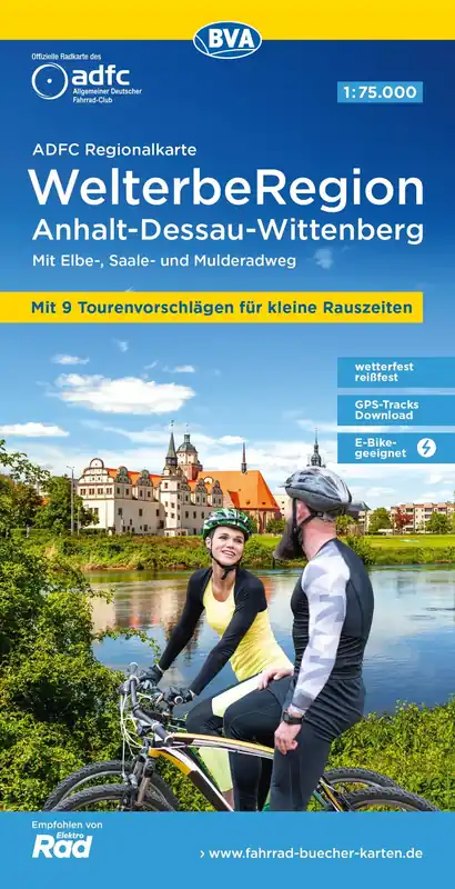 Markenprodukt BVA BikeMedia Anhalt / Dessau / Wittenberg Fahrradkarte