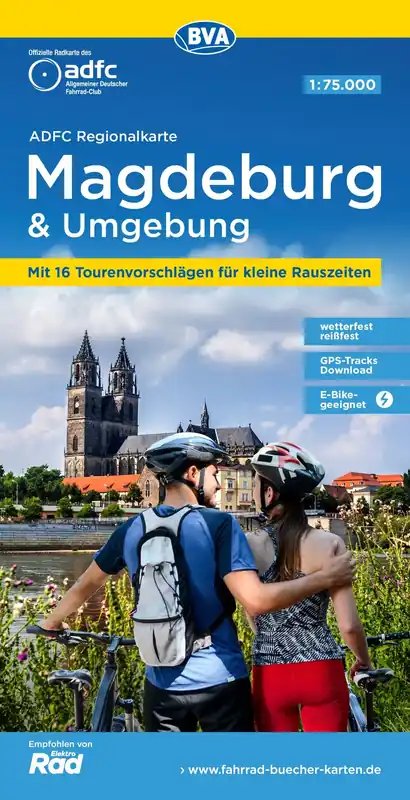 Preiswert BVA BikeMedia Magdeburg und Umgebung Fahrradkarte