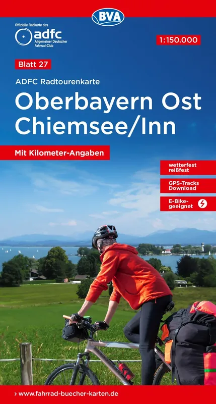 BVA BikeMedia Oberbayern / Chiemsee - Inn Fahrradkarte Beliebt