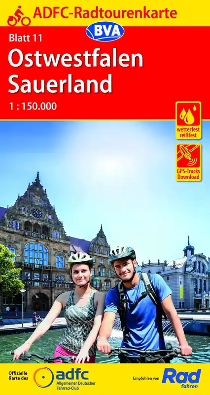 BVA BikeMedia Ostwestfalen / Sauerland Fahrradkarte Direktkauf
