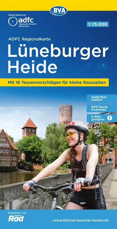 BVA BikeMedia Lüneburger Heide Fahrradkarte Direktkauf