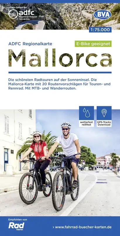 BVA BikeMedia Mallorca ADFC-Regionalkarte 1 75.000 Neue Kollektion
