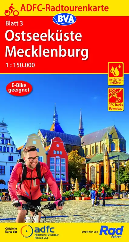 Echt BVA BikeMedia Ostseeküste / Mecklenburg Fahrradkarte