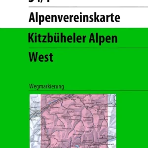DAV AV-Karte 34/1 Kitzbühler Alpen, West Sofort Bestellen