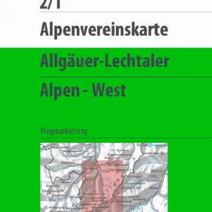 Günstig DAV AV-Karte 2/1 - Allgäuer-Lechtaler Alpen West